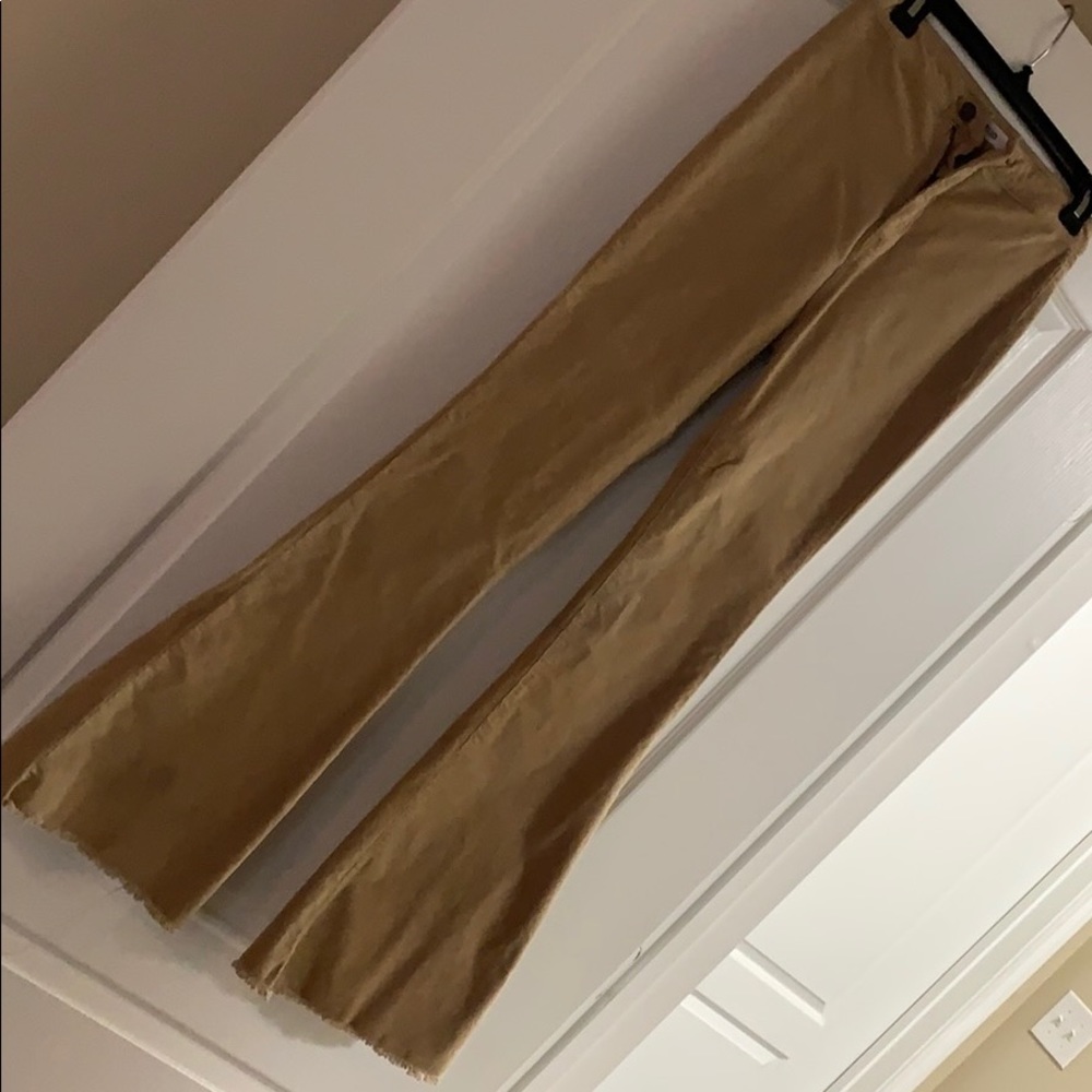 Tan felt jeans